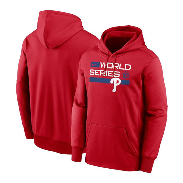 Men's Philadelphia Phillies 2022 Red World Series Pullover Hoodie